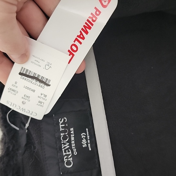 NWT J.Crew Crewcuts Outerwear Black Short Parka Puffer size 6-7 girls - Picture 4 of 6